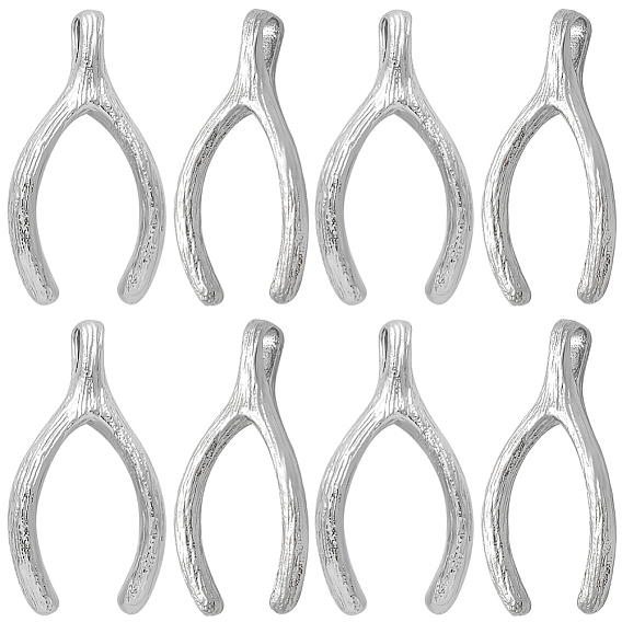 20 латунные подвески шт., талисманы на удачу в виде косточек желаний, без кадмия, без никеля и без свинца