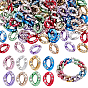 160шт. 8 цвета, АБС-пластик с кристальными стразами, быстросъемные соединители, витых овальных
