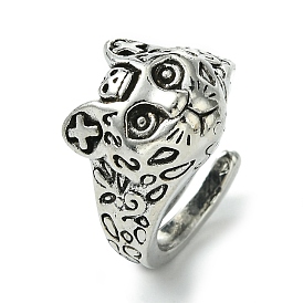 Винтажные открытые манжеты из леопардового сплава, без свинца и без кадмия