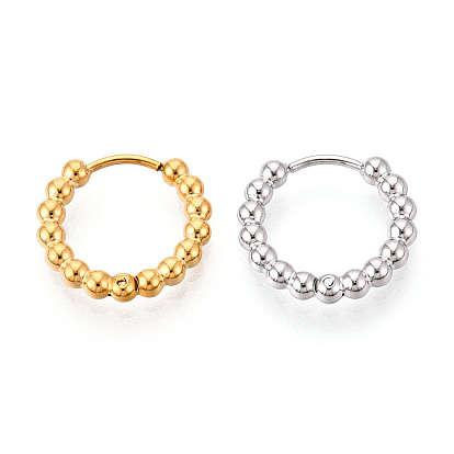 304 серьги из нержавеющей стали для женщин, кольцо