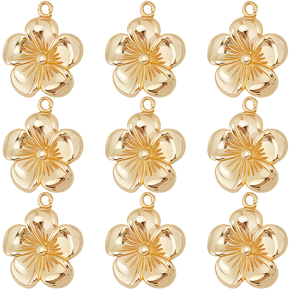 10 латунные подвески шт., , долговечный, без никеля 