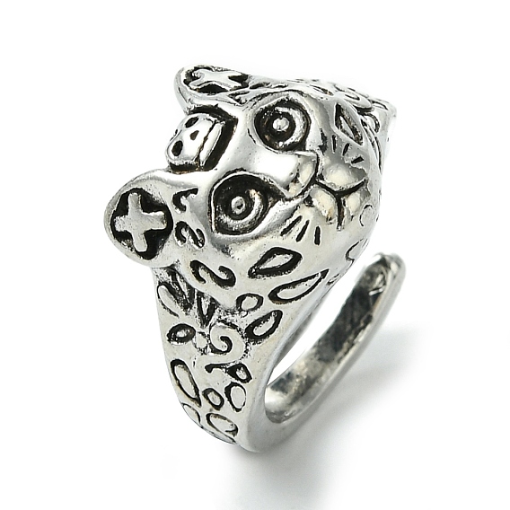 Винтажные открытые манжеты из леопардового сплава, без свинца и без кадмия