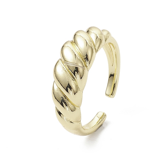 Латунные кольца-манжеты с ребристым покрытием, без кадмия, без никеля и без свинца, круассан