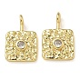 Стойки обшивки латунь кубического циркония подвески, долговечный, без свинца и без кадмия, квадратных амулеты