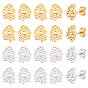 10 Pairs 2 Colors Anatomical Heart 304 Stainless Steel Stud Earrings for Women