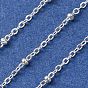 304 Stainless Steel Cable Chains, Satellite Chains, Soldered, with Spool