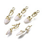 Alliage de placage de rack émail pendentif strass paramètres, sans nickel et sans plomb, 