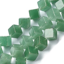 Natural Green Aventurine Beads Strands, Rhombus