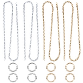 Handmade Spray Painted CCB Cable Chains, with Zinc Alloy Spring Gate Rings, Unwelded