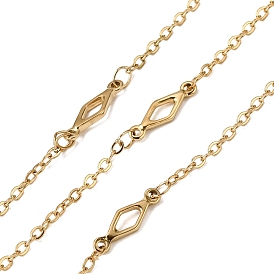 304 кабельные цепи из нержавеющей стали, ионное покрытие (ip), пайки, с катушкой, с ромбовидными звеньями