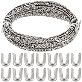 5m 201 корсет спиральный из нержавеющей стали с косточками, палочка для моделирования, с крышкой 20 шт.