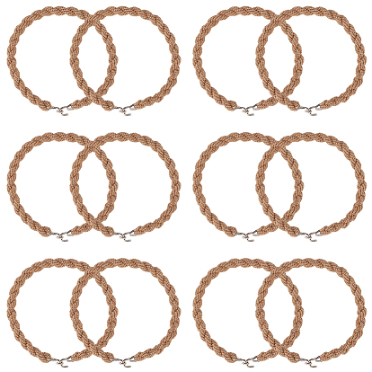 6 пары эластичных ремешков для ботинок из полиэстера, ремни для ботинок с металлическими крючками