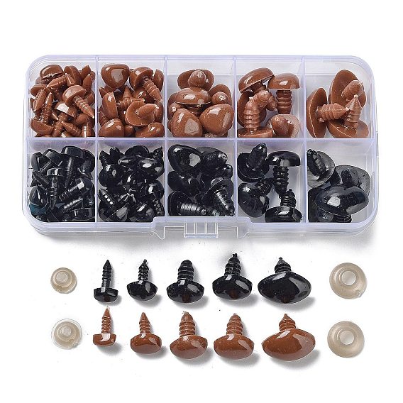 106ПК треугольные пластиковые кукольные безопасные носы для рукоделия, с проставкой 106 шт., игрушка аксессуары