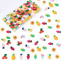 96Pcs 8 Style Transparent Resin Cabochons, Mixed Shapes