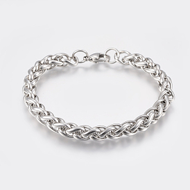 Adjustable 304 Stainless Steel Chain Bracelets