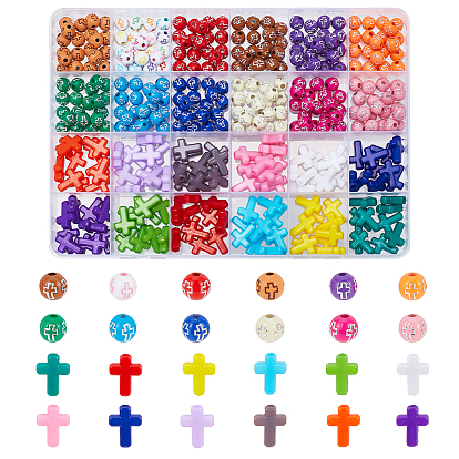 Акриловые бусины, соединенные формы