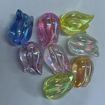 Transparente Acryl Perlen, Tulpe