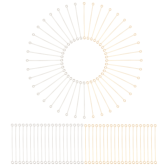 200 шт. 2 цвета 316 штифты для проушины из хирургической нержавеющей стали, двухсторонние наглазники