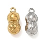 304 Stainless Steel Pendants, Peanut Charms