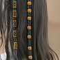 Accessoires pour cheveux de style bohème avec perles et breloques pour tresses, bandeaux et queues de cheval