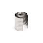 Iron Fold Over Crimp Head Clips without Loop, for Clothing, Tassel Accessories, Cylindrical