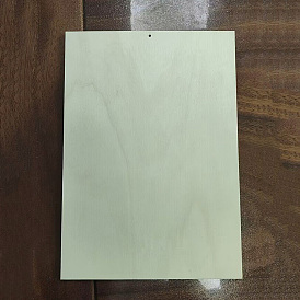 Unfinished Natural Poplar Wood Broad, Undyed, Rectangle