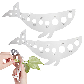 2шт. инструмент для удаления травы, молния из нержавеющей стали в виде листьев травы
