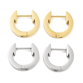 304 Stainless Steel Arrow Huggie Hoop Earrings for Women, with 316 Stainless Steel Pins