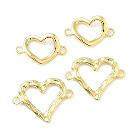 Alloy Connector Charms, Textured Heart/Twisted Heart Links