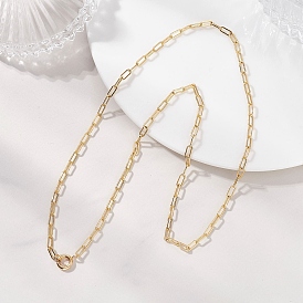 3 Латунные цепочки-скрепки толщиной 1 мм с пружинными застежками