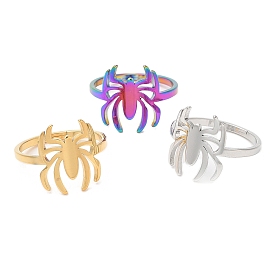 304 Stainless Steel Spider Adjustable Ring for Women