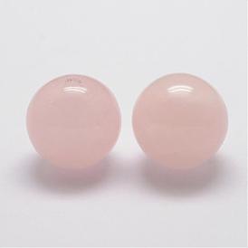 Naturel a augmenté perles de quartz, ronde