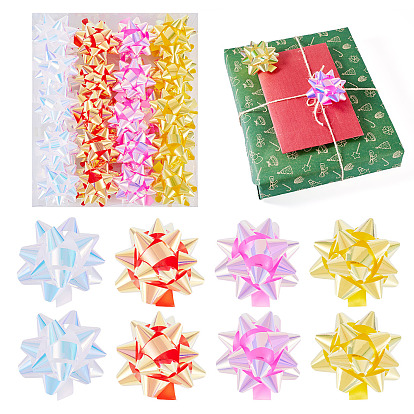 Décorations de fête, applique en plastique arc-en-ciel, fleur