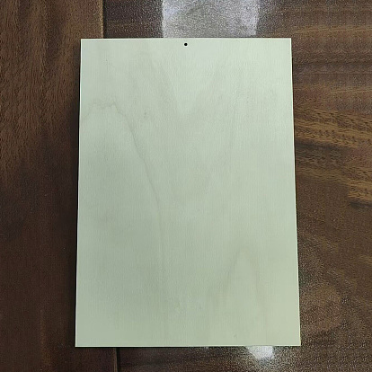 Unfinished Natural Poplar Wood Broad, Undyed, Rectangle