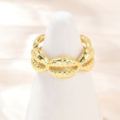 Латунные регулируемые манжеты для женщин, формы раковины, без кадмия и без свинца, стойки покрытие, долговечный