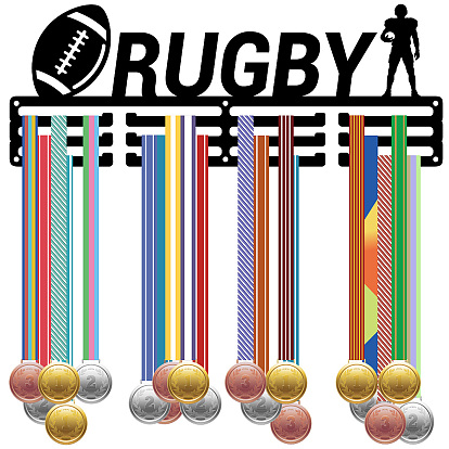 Железная вешалка для медалей, 3-линия, с винтами, чёрные