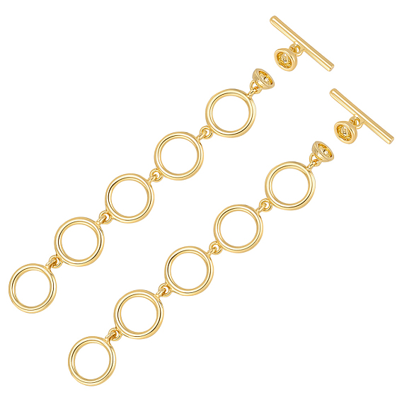 2шт латунные застежки