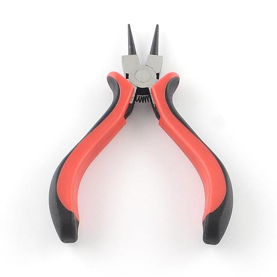 45# Carbon Steel Jewelry Pliers, Round Nose Pliers, 120x83x18mm