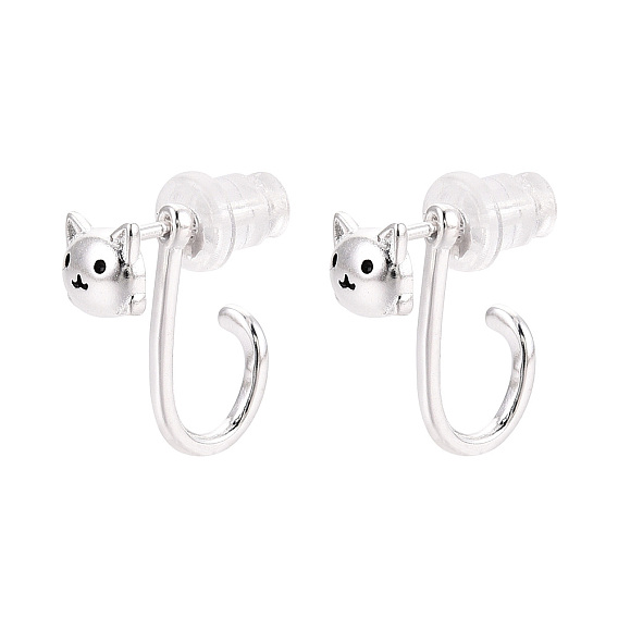 925 серьги-гвоздики в форме кошки из стерлингового серебра