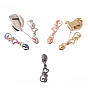 Zinc Alloy Zipper Head with Kitten Charms, Zipper Pull Replacement, Zipper Sliders for Purses Luggage Bags Suitcases