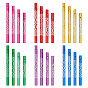 12 Sets 5 Colors Aluminium Round Tube Big Pendants, Wind Chime Making Supplies, Column