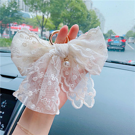 Cute Lace Butterfly Car Keychain - Lovely, Elegant Keychain for Bags, Accessories.