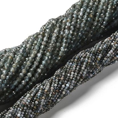 Природного апатита нитей бисера, граненые круглые