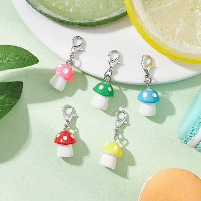 Пластиковый гриб подвеска украшение, застежки из сплава подвески для украшений сумок