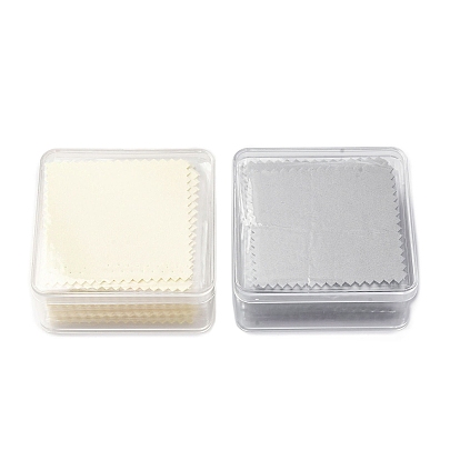 50 тряпка для полировки серебра шт., ткань для чистки ювелирных изделий, квадратный