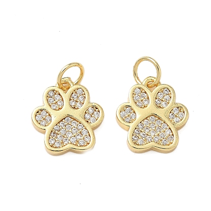 Латунные микро проложить кубического циркония подвески, стойки покрытие, лапы печатать прелести, без свинца и без кадмия, долговечный, с целью перехода в кольце