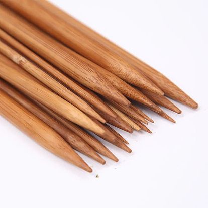 Carbonized bamboo needle wool straight needle stick needle sweater needle set knitting scarf hat tool