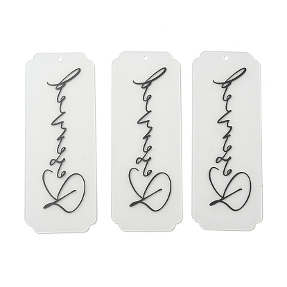 Acrylic Reserved Hanging Signs, for Restaurant, Hotel, Bar, Rectangle