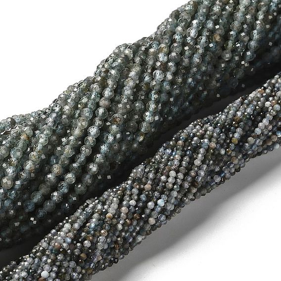 Природного апатита нитей бисера, граненые круглые