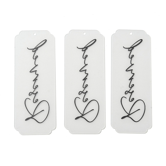 Acrylic Reserved Hanging Signs, for Restaurant, Hotel, Bar, Rectangle